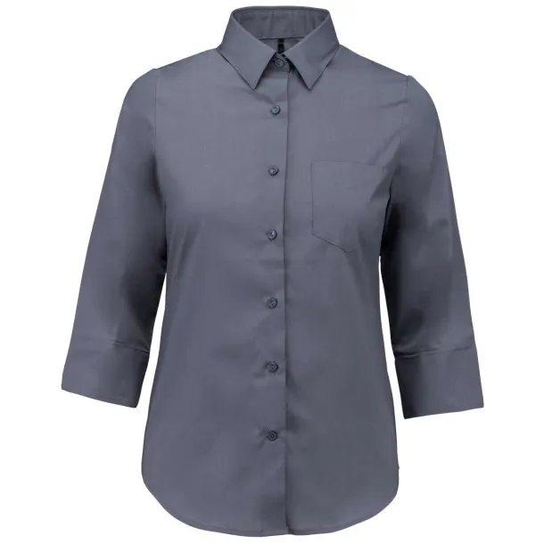  LADIES' 3/4 SLEEVED SHIRT - Kariban Urban Grey