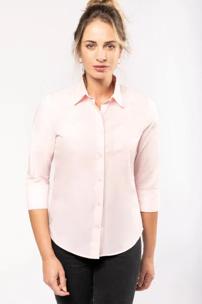  LADIES' 3/4 SLEEVED SHIRT - Kariban Pale Pink