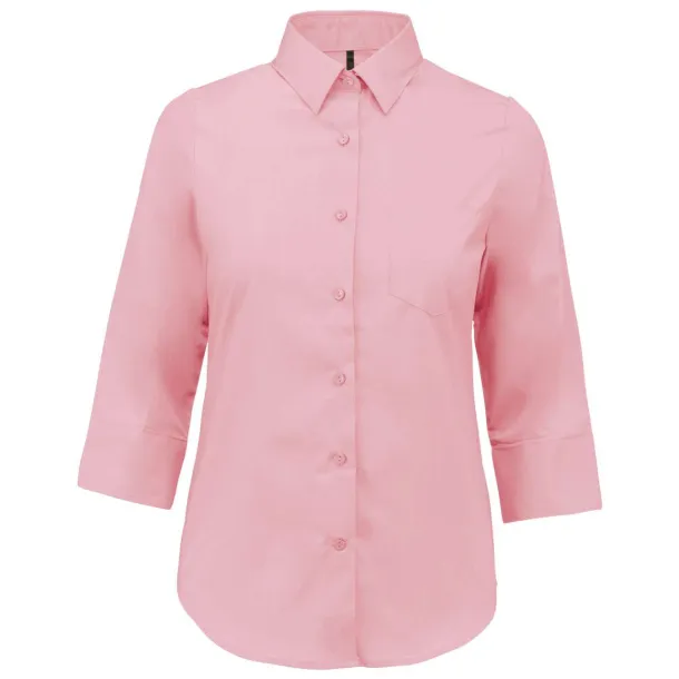  LADIES' 3/4 SLEEVED SHIRT - Kariban Pale Pink