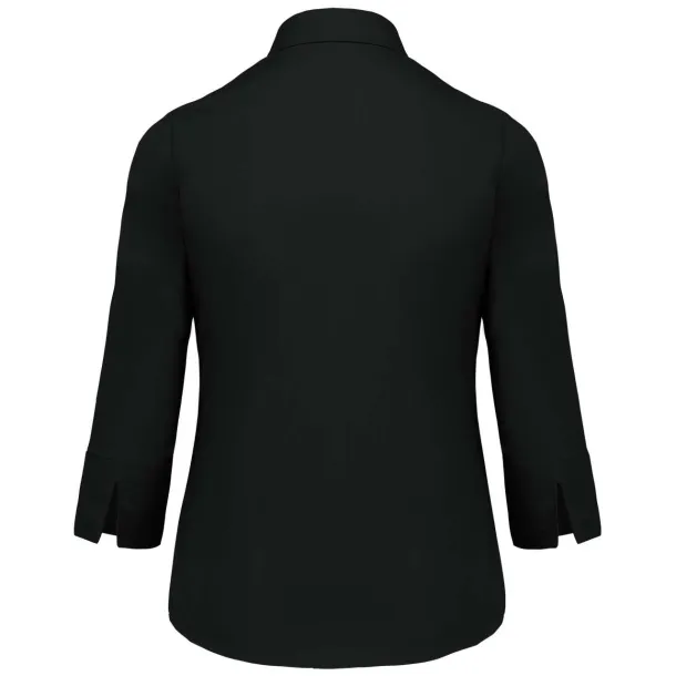  LADIES' 3/4 SLEEVED SHIRT - Kariban Black