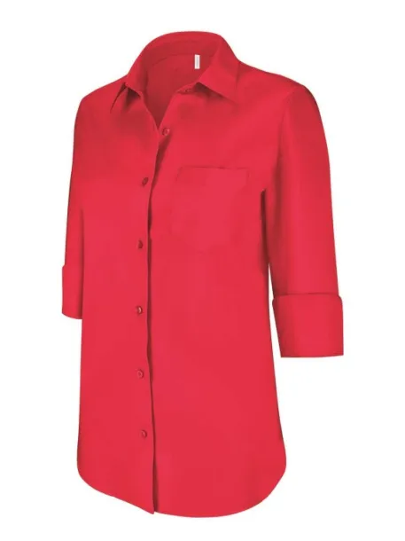  LADIES' 3/4 SLEEVED SHIRT - Kariban Classic Red