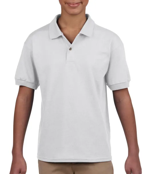  Dječja DryBlend® jersey polo majica, 203 g/m² - Gildan Bijela