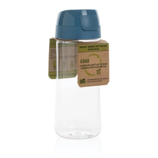  Tritan™ Renew bottle 0,5L Made In EU - XD Collection blue Transparent