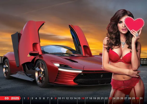  "SPEED GIRLS" color calendar Color