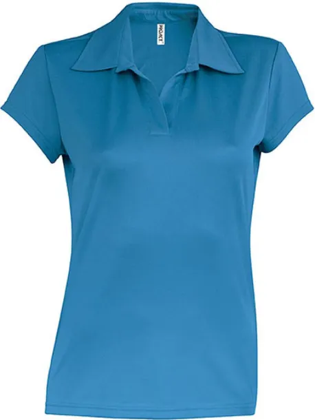  LADIES' SHORT-SLEEVED POLO SHIRT - Proact Aqua Blue