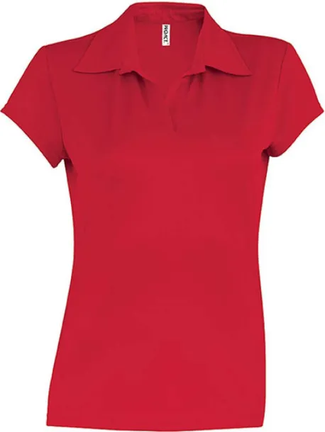  LADIES' SHORT-SLEEVED POLO SHIRT - Proact Red