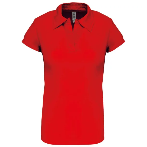  LADIES' SHORT-SLEEVED POLO SHIRT - Proact Red