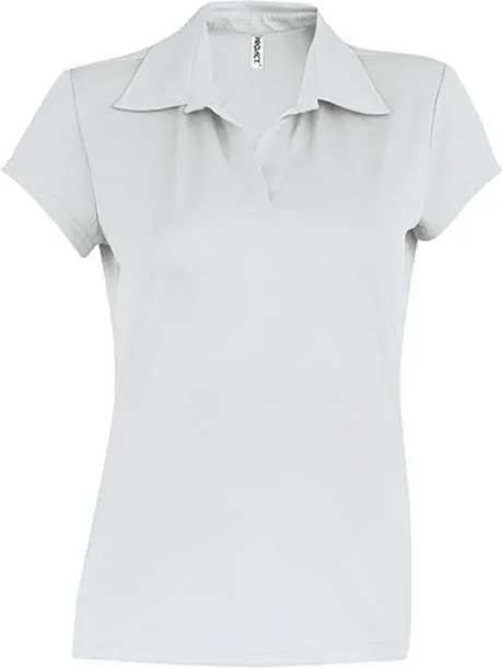  LADIES' SHORT-SLEEVED POLO SHIRT - Proact White