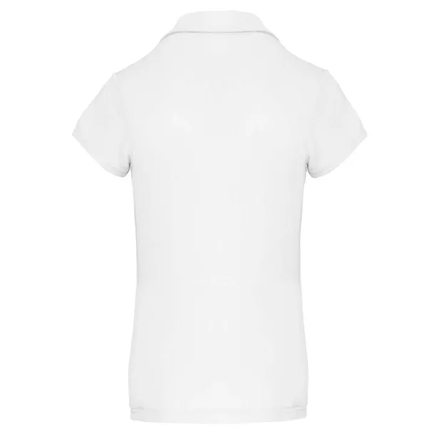  LADIES' SHORT-SLEEVED POLO SHIRT - Proact White