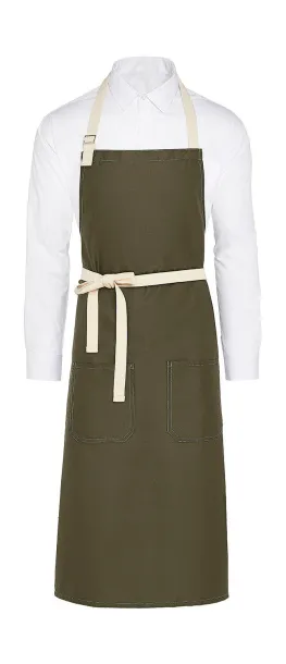  SANTORINI Contrasted Bib Apron with Pocket - SG Accessories - BISTRO Maslinasta