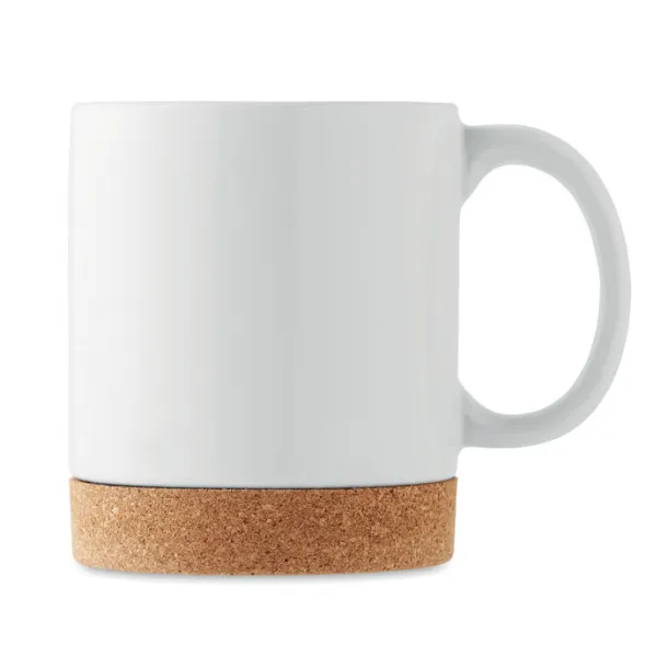 KAROO SUBLIM Sublimation ceramic cork mug White