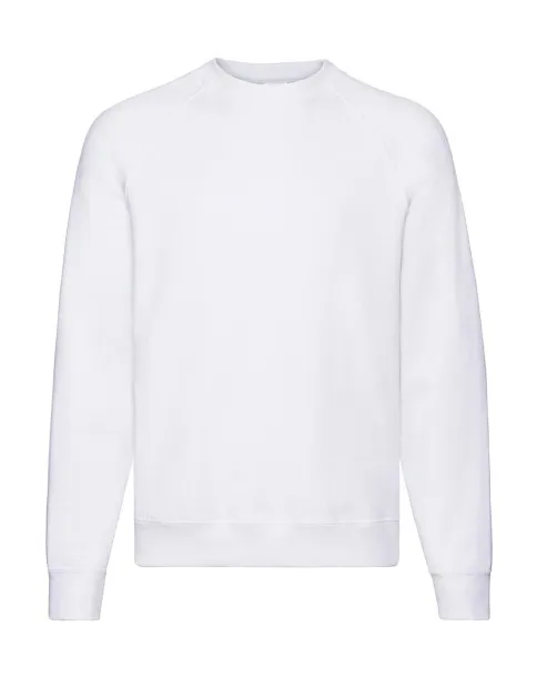  Klasični raglan pulover, 280 g/m² - Fruit of the Loom Bijela