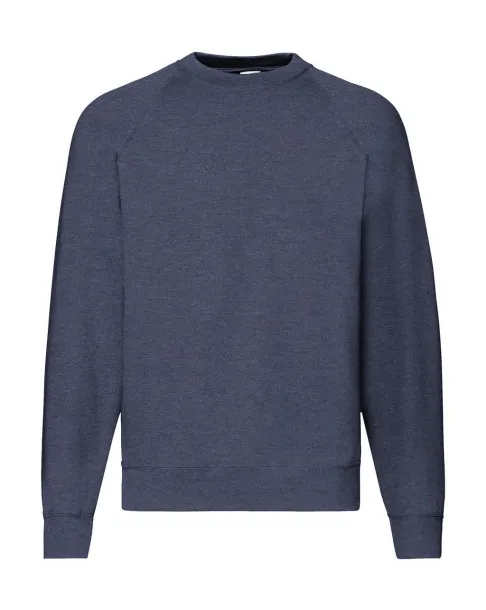  Klasični raglan pulover, 280 g/m² - Fruit of the Loom Heather Navy