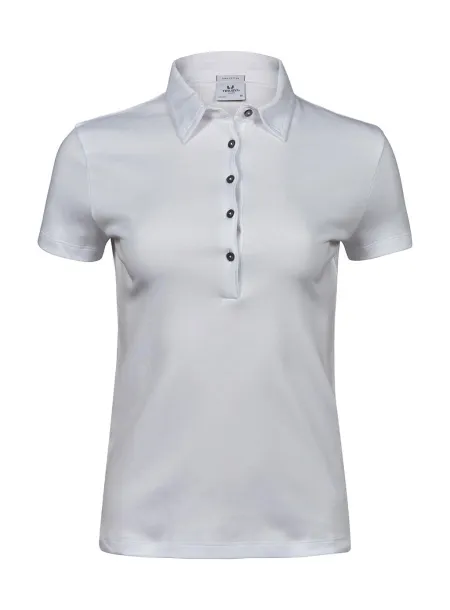  Ženska pamučna polo majica, 220 g/m² - Tee Jays Bijela