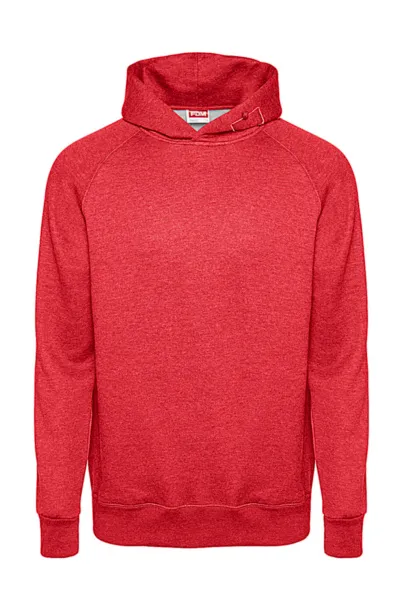  Hoodie bez etikete - FDM Heather Fire Red