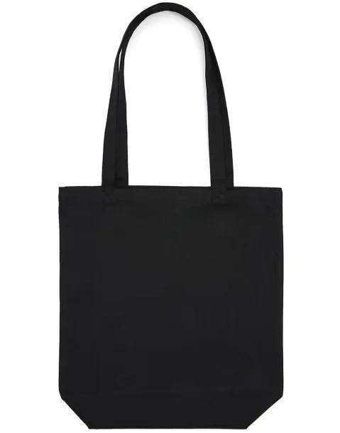  Baby Canvas Cotton Bag LH with Gusset, 200 g/m² - SG Accessories - BAGS Black