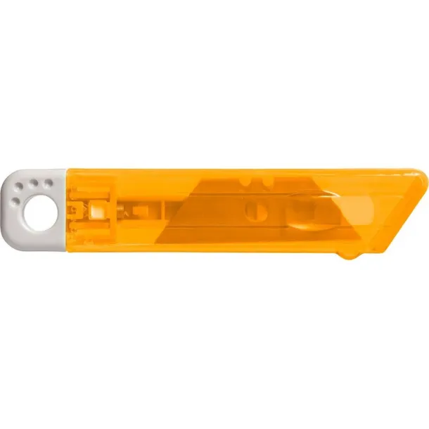  Cutter with safety mechanism orange