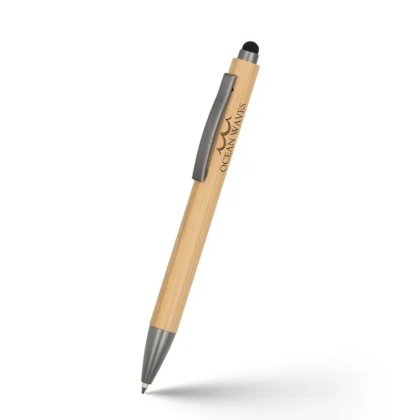 Keandre Bamboo ball pen, touch pen wood