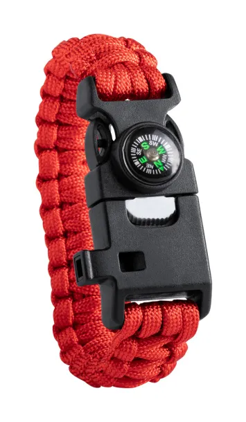 Peary survival bracelet Red Black