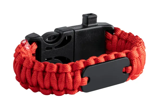 Kupra survival bracelet Red Black