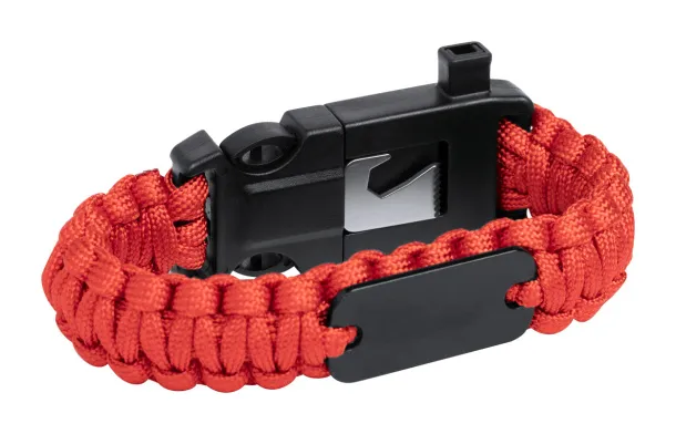 Peary survival bracelet Red Black