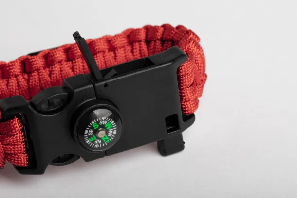 Kupra survival bracelet Red Black