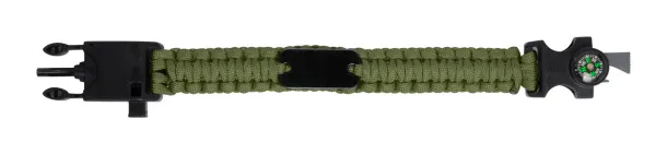 Peary survival bracelet Green Black