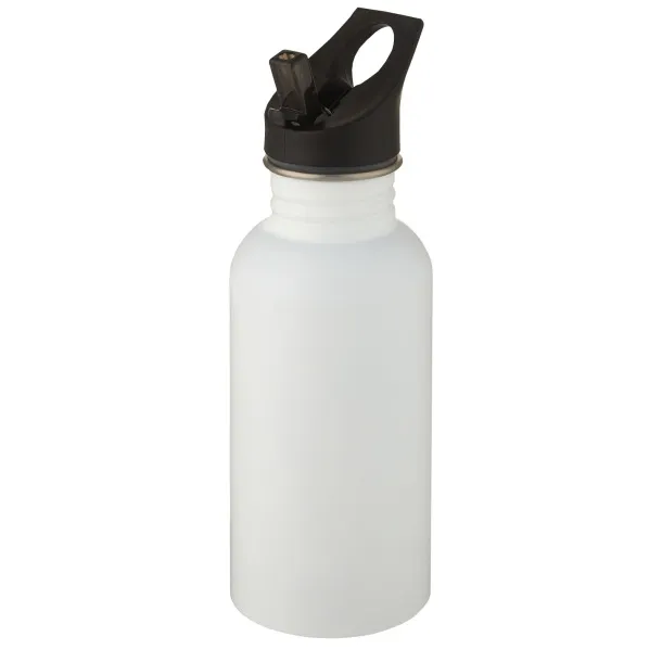 Lexi 500 ml stainless steel sport bottle - Unbranded White