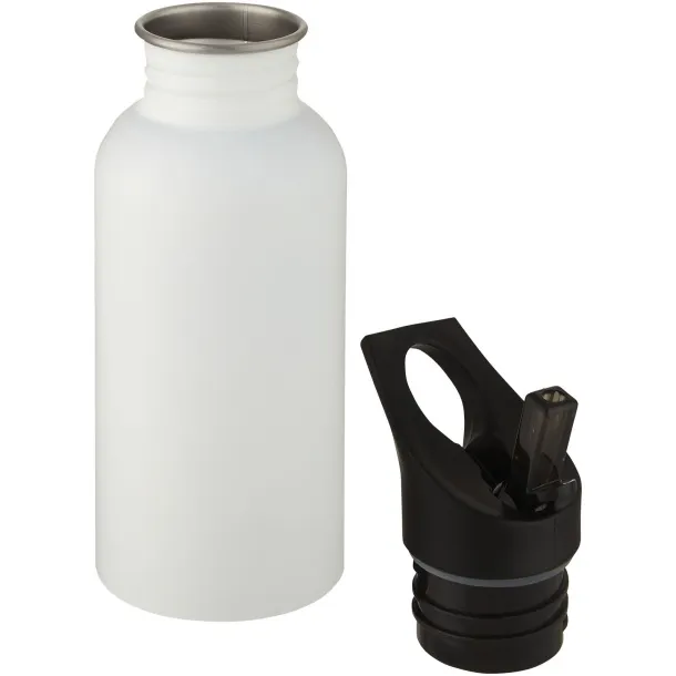 Lexi 500 ml stainless steel sport bottle - Unbranded White