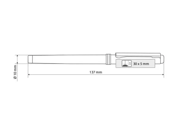 VICTOR R Regent metalni roller - plava tinta - REGENT Crna