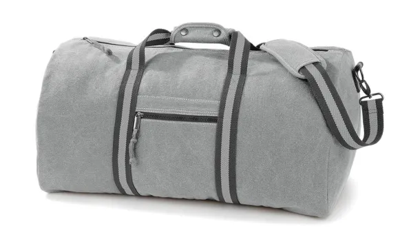  Vintage Canvas Holdall - Quadra Vintage Light Grey