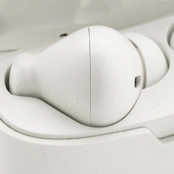  RCS recycled plastic Liberty Pro wireless earbuds - XD Collection White 