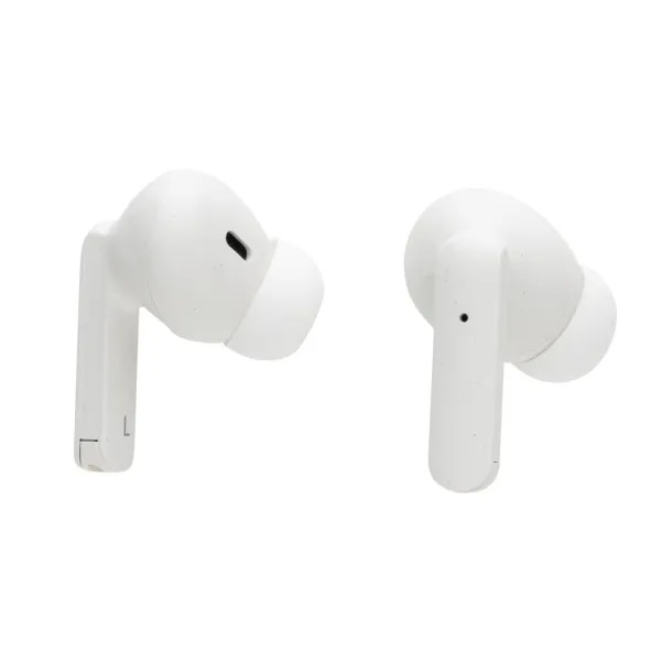  RCS recycled plastic Liberty Pro wireless earbuds - XD Collection White 