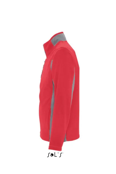  SOL'S NORDIC - MEN’S TWO-COLOUR ZIPPED FLEECE JACKET - SOL'S Red