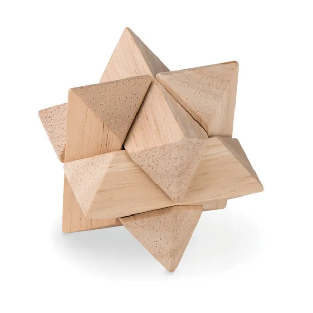 STARNATS Star brain teaser Wood