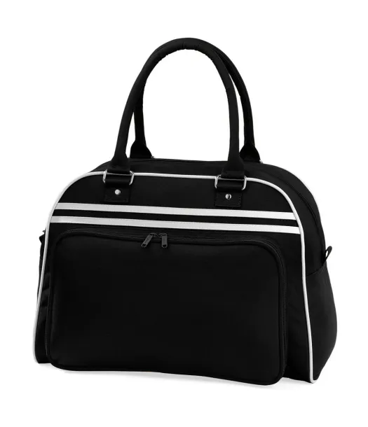  Retro Bowling Bag - Bagbase Black Bijela