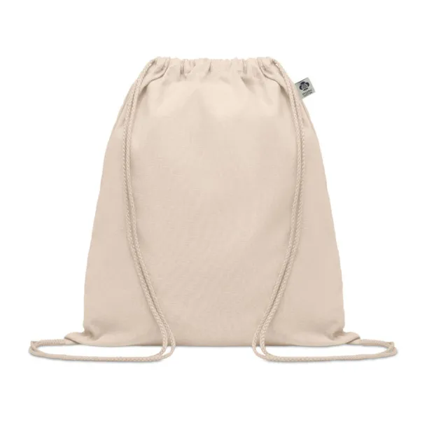 YUKI Organic cotton drawstring bag Beige