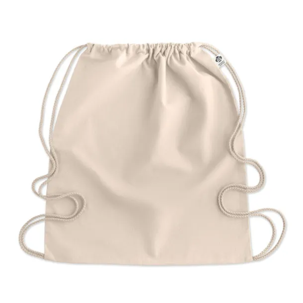 YUKI Organic cotton drawstring bag Beige