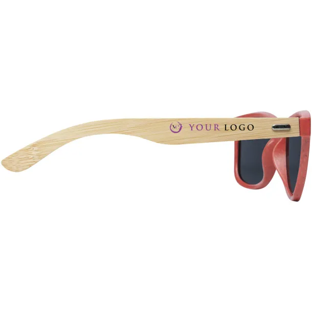 Sun Ray bamboo sunglasses Red