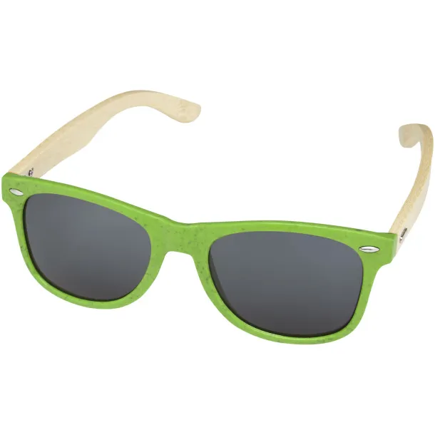 Sun Ray bamboo sunglasses Lime green