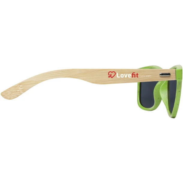 Sun Ray bamboo sunglasses Lime green