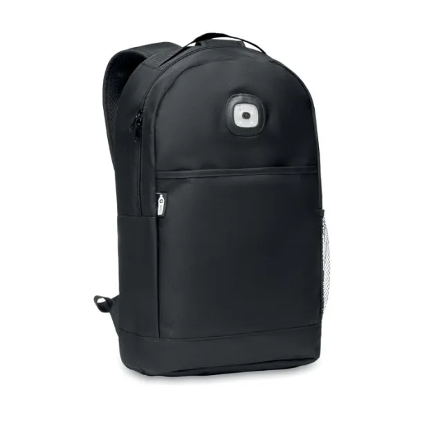 URBANBACK Backpack in RPET & COB light Black