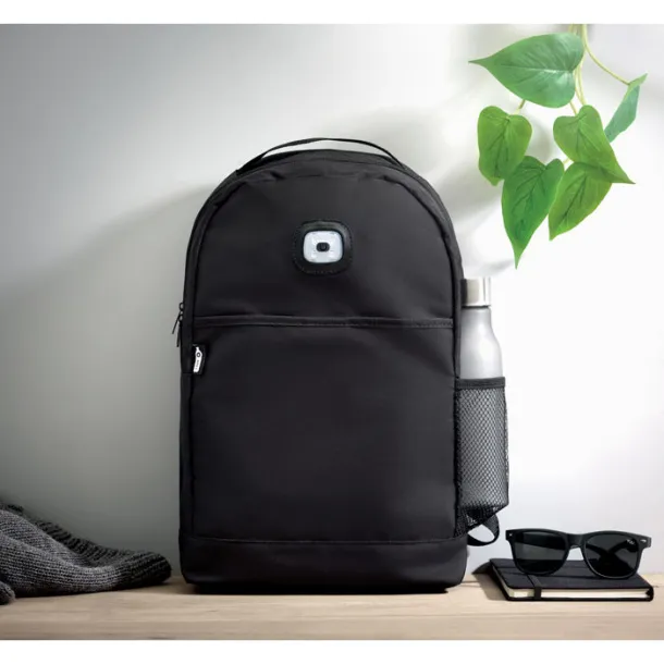 URBANBACK Backpack in RPET & COB light Black