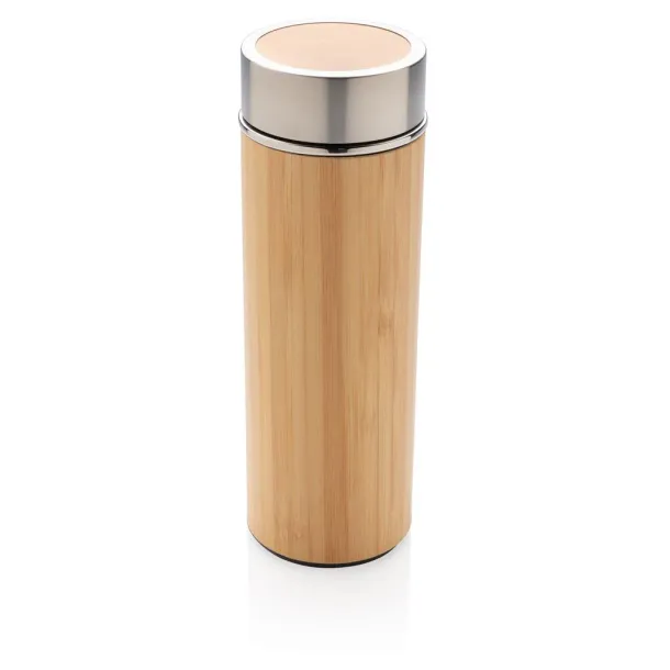  Leak proof bamboo vacuum bottle - XD Collection Brown 