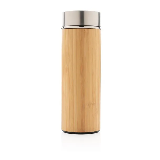  Leak proof bamboo vacuum bottle - XD Collection Brown 