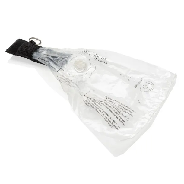  Keychain CPR mask - XD Collection Black 