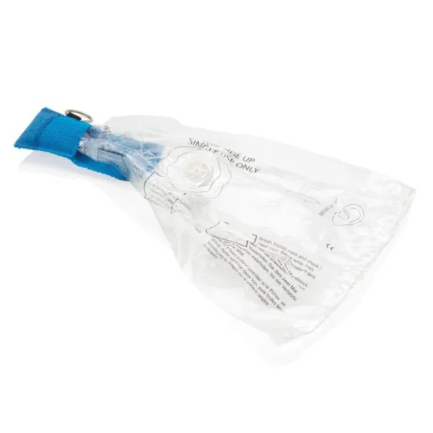  Keychain CPR mask - XD Collection Blue