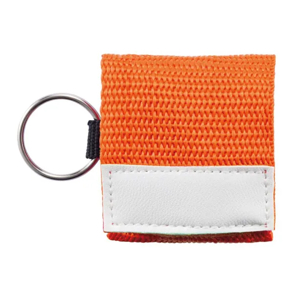  Keychain CPR mask - XD Collection Orange