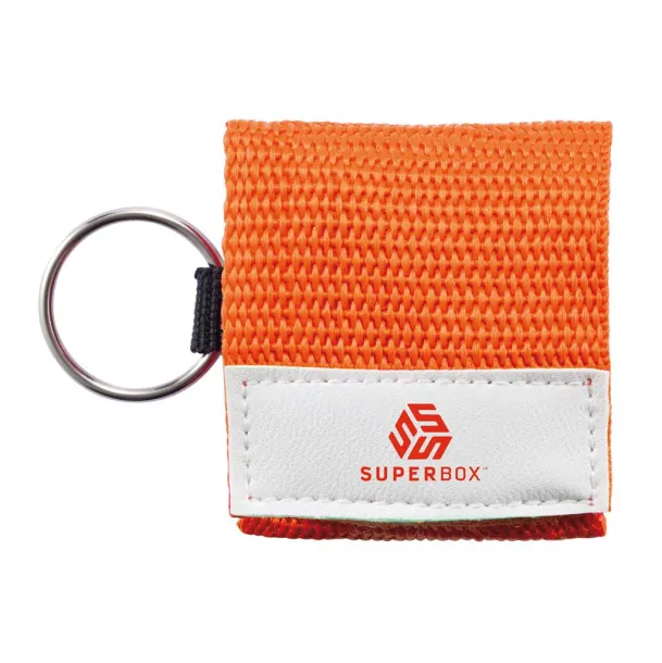  Keychain CPR mask - XD Collection Orange