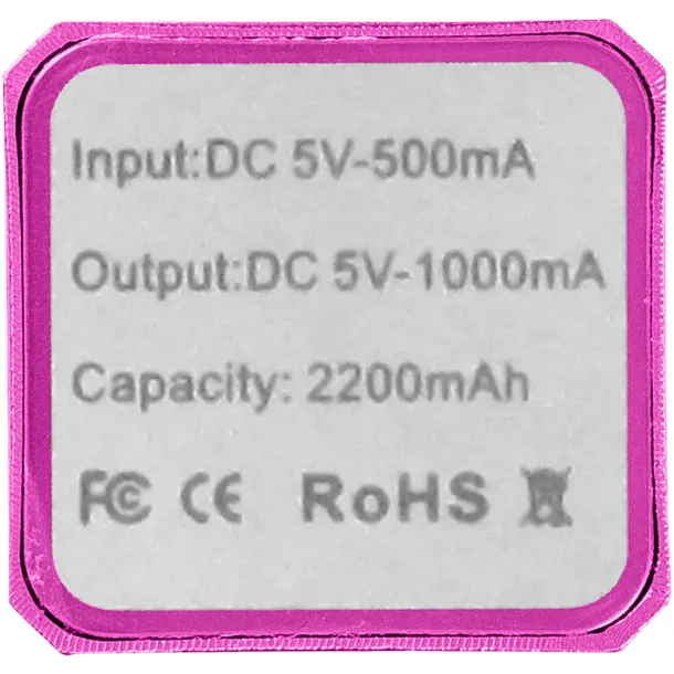 Volt prijenosna baterija, 2 200 mAh Pink